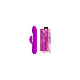 Party Up wibrator silikonowy typ króliczek ładowany usb kolor fioletowy Bob