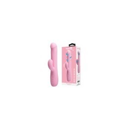 Party Up wibrator silikonowy typ króliczek ładowany usb kolor pudrowy różowy Dean