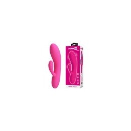 Party Up wibrator slikonowy typ króliczek ładowany usb kolor różowy Clare