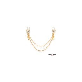 Rearl nipple clamps with Chain