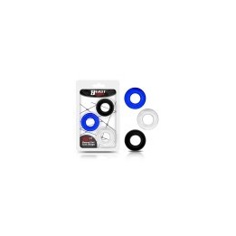 Set of 3 Penis Ring 3 Colors 1.6 cm