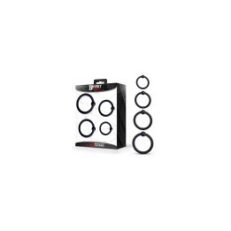 Set of 4 Penis Rings Silicone S, M, L and XL