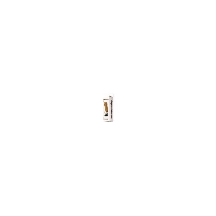 Simple Pleasure masturbator z wibracją wagina  cyberskóra ładowany usb złoty