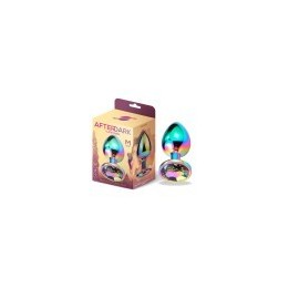 Space Journey Multicolor Butt Plug with Jewel Size M
