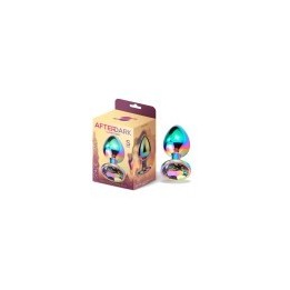 Space Journey Multicolor Butt Plug with Jewel Size S