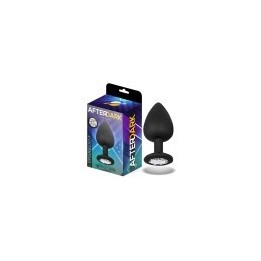 Sparkly Butt Plug Silicone Size M 8 cm x 3.5 cm