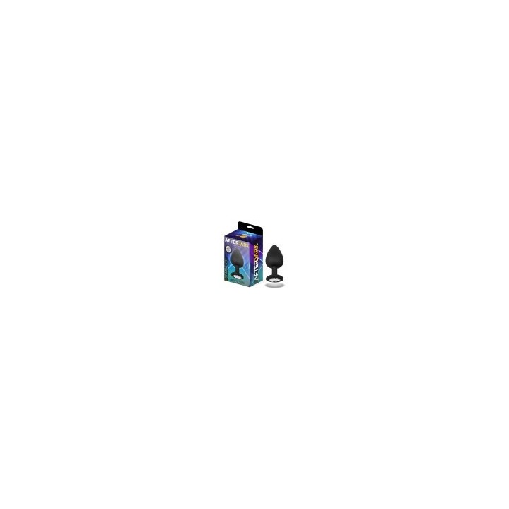 Sparkly Butt Plug Silicone Size S 7.5 cm x 2.6 cm