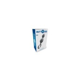 ToyJoy Buttocks The Plugger 2-Balls Metallic Silicone Plug