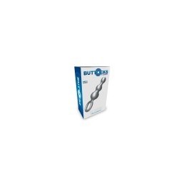ToyJoy Buttocks The Stuffer 3-Balls Metallic Silicone Plug