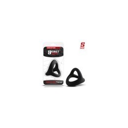 Triple Cock Ring Solid Silicone 40/35/32 mm Size S