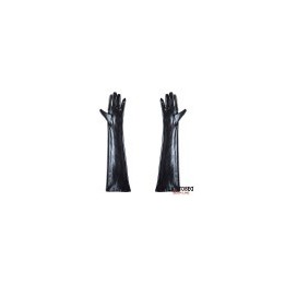 Wet Look Gloves One Size