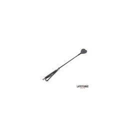 Whip with Heart Shape Black 60cm