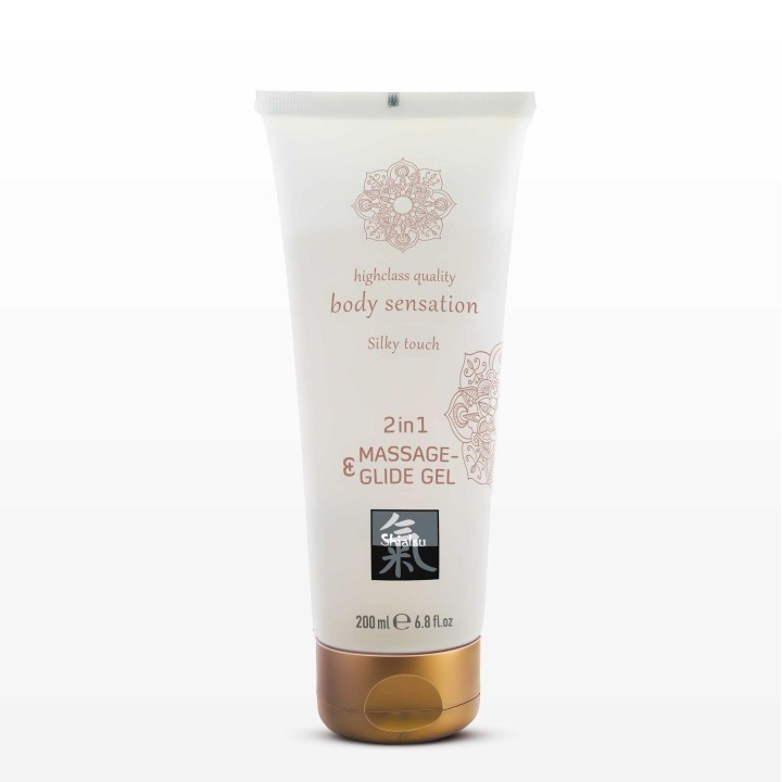 SHIATSU żel 2 w 1: Massage & Glide 2in1 - Silky touch 200 ml