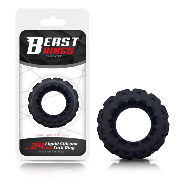 Pierścień na penisa Cock Ring 2.4 cm, rozmiar 2,4 cm, BEAST RINGS