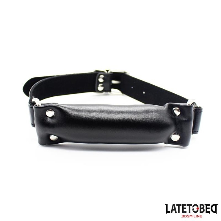 KNEBEL BDSM PADDED PILLOW WYŚCIEŁANY REGULOWANY CZARNY - LATETOBED