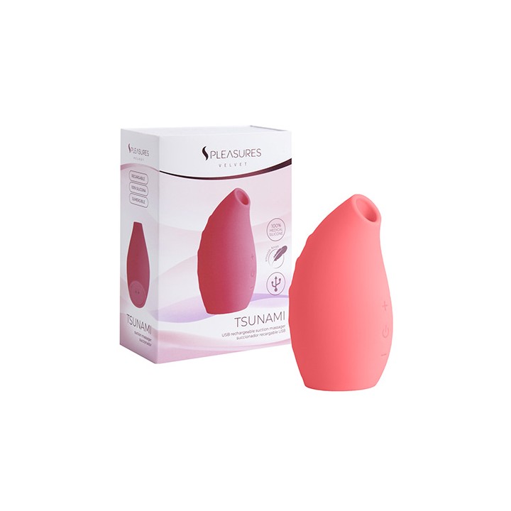 TSUNAMI Candy Cerise — stymulator łechtaczki S Pleasures