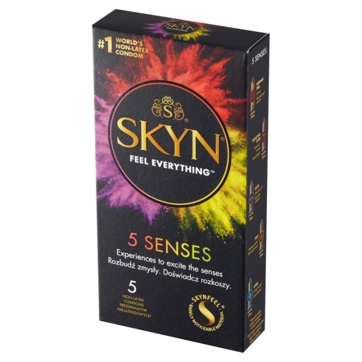 Prezerwatywy nielateksowe: 5 SENSES 5 | SKYNFEEL – SKYN