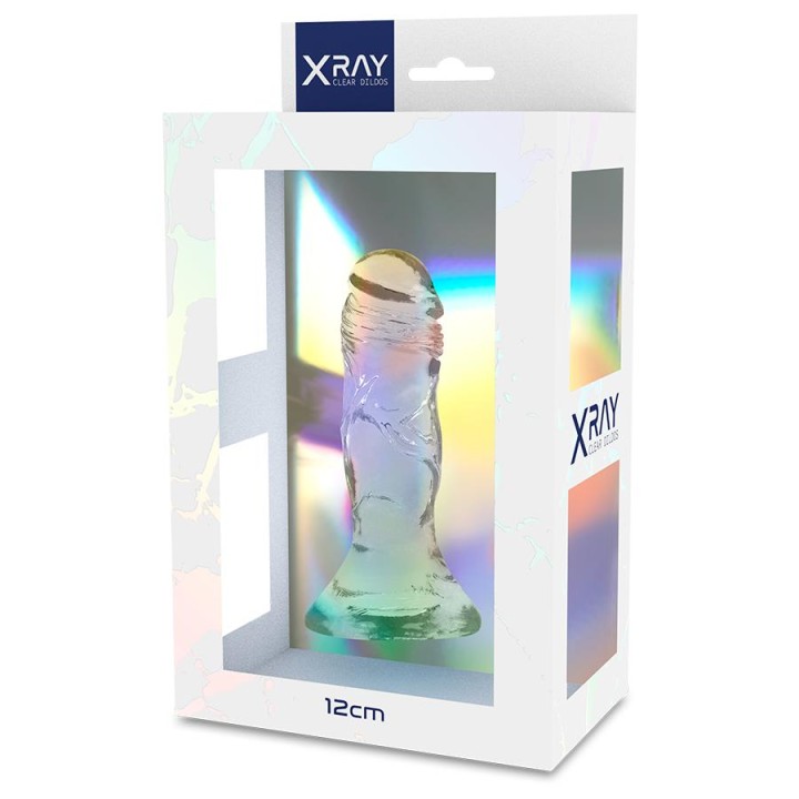 X RAY: Clear 12 cm × 2,6 cm, materiał Jelly — dildo realistyczne