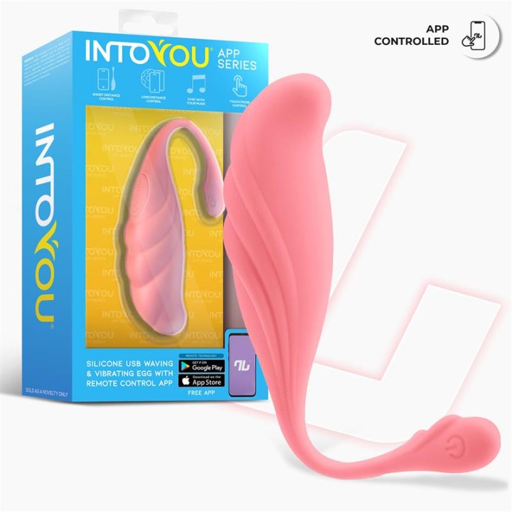 JAJKO WIBRUJĄCE OSCYLUJĄCE 8 TRYBÓW APLIKACJA USB WODOODPORNE - INTOYOU