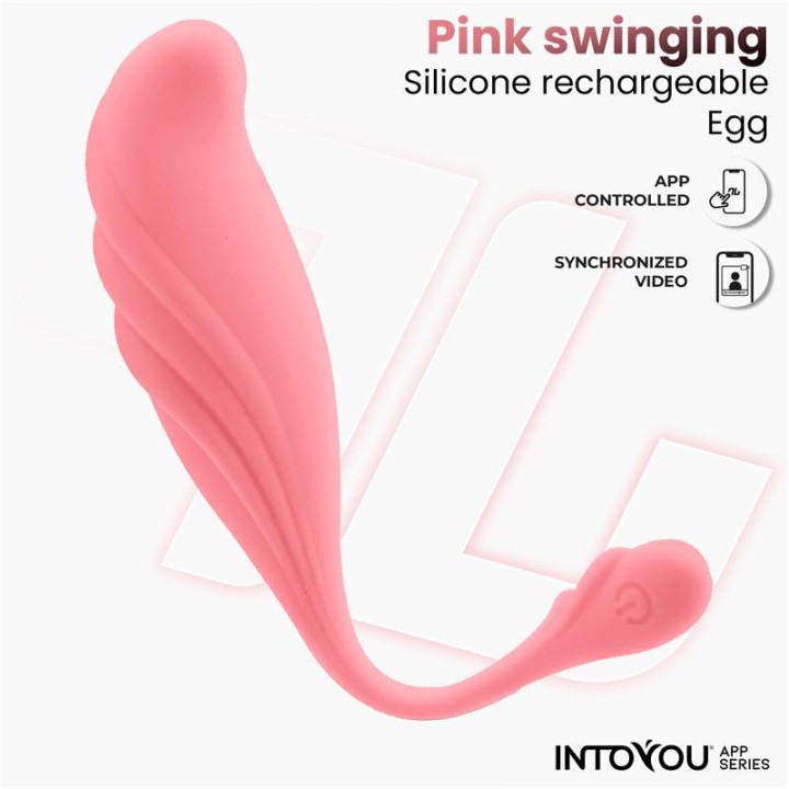 JAJKO WIBRUJĄCE OSCYLUJĄCE 8 TRYBÓW APLIKACJA USB WODOODPORNE - INTOYOU