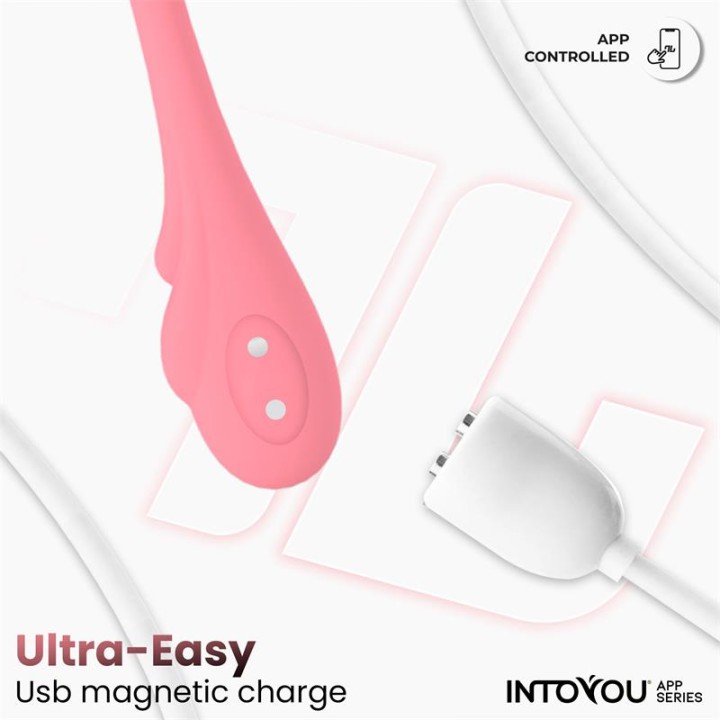 JAJKO WIBRUJĄCE OSCYLUJĄCE 8 TRYBÓW APLIKACJA USB WODOODPORNE - INTOYOU