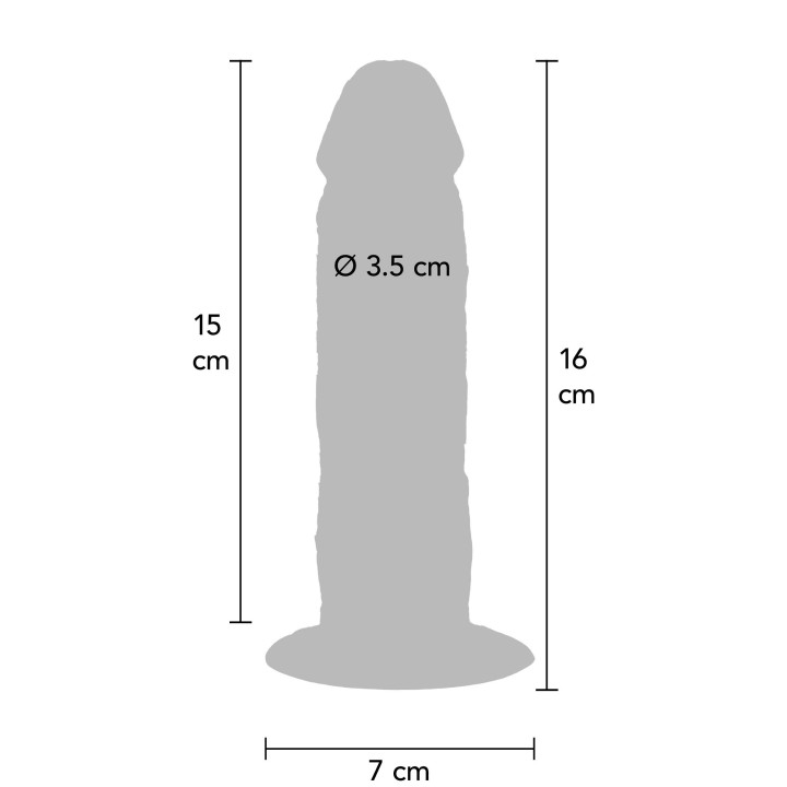 Silicone Foreskin Dong 15 cm