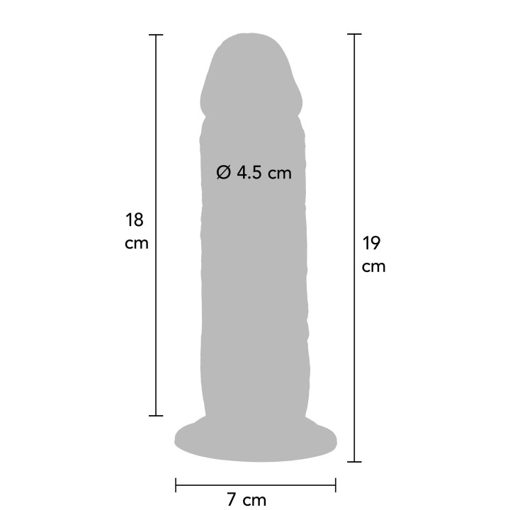 ToyJoy Get Real Silicone Foreskin Dong 19 cm