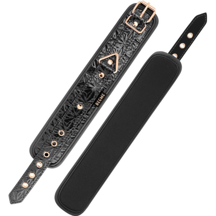 Black Edition | kajdanki BDSM BEGME, podszycie neoprenowe