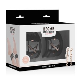 Black Edition | kajdanki BDSM BEGME, podszycie neoprenowe