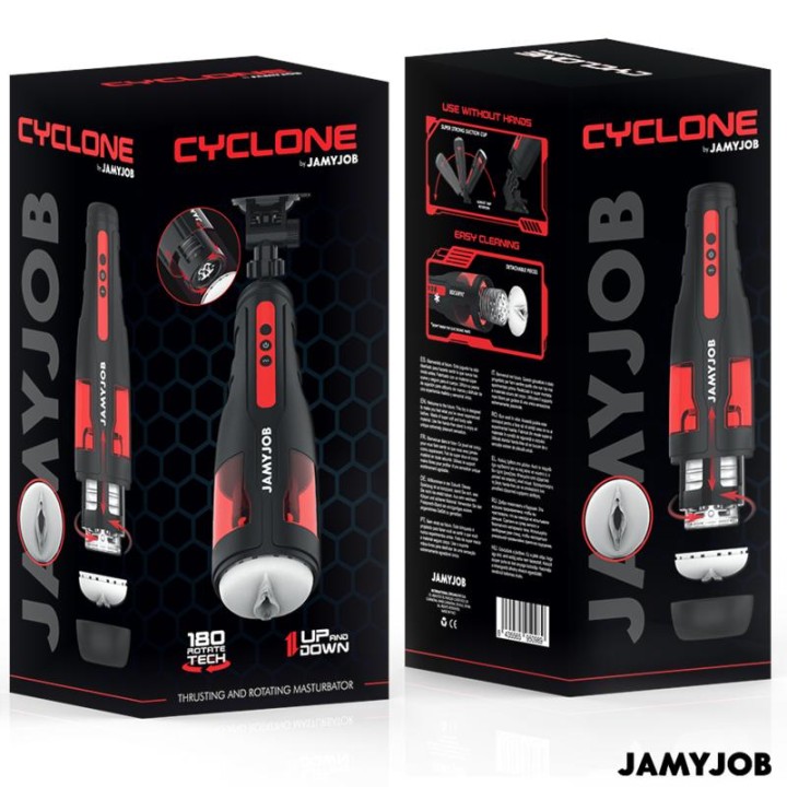 Cyclone – masturbator 10 trybów obrotu i posuwu | JAMYJOB
