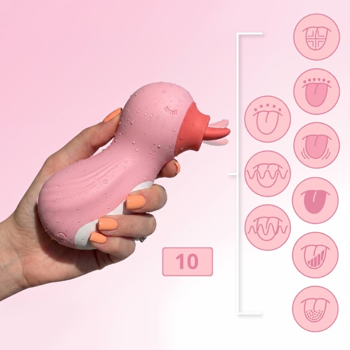 Quacky Massager Licking Tongue – wibrator – ENGILY ROSS