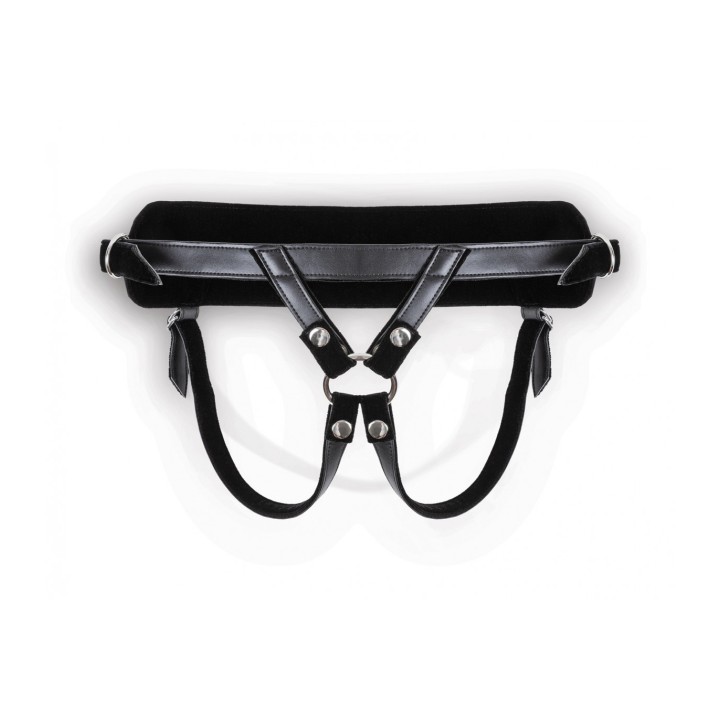 HARNESS WITH BLACK DILDO SIZE L