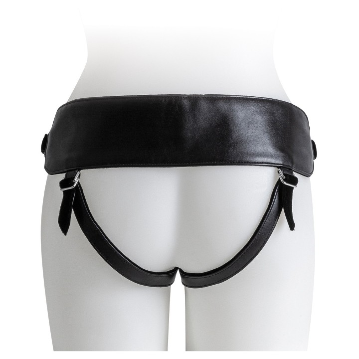 HARNESS WITH BLACK DILDO SIZE L