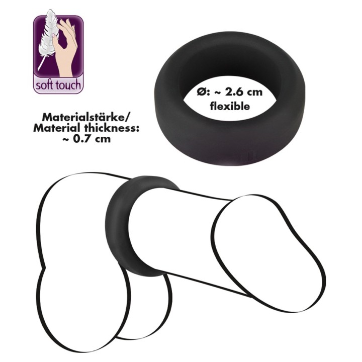 Black Velvets Cock Ring 2.6 cm