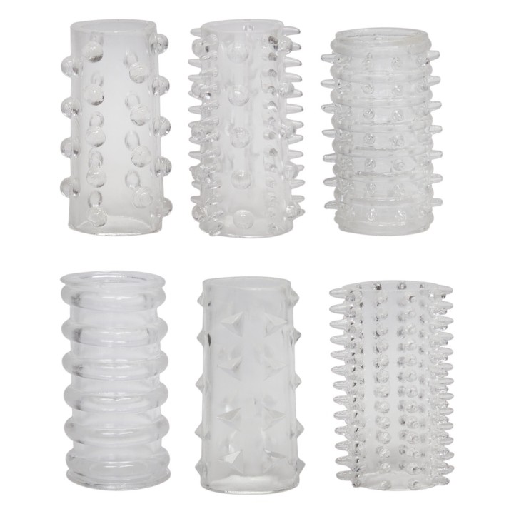 Red Roses Penis Sleeves 6 pcs