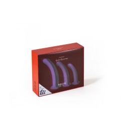 SET OF 3 DILDOS SIZE S / M / L PURPLE