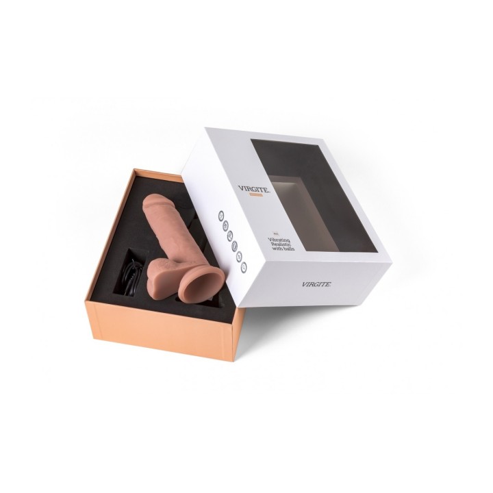 REALISTIC VIBRATOR "R12" FLESH 14.4CM W/ REMOTE CONTROL