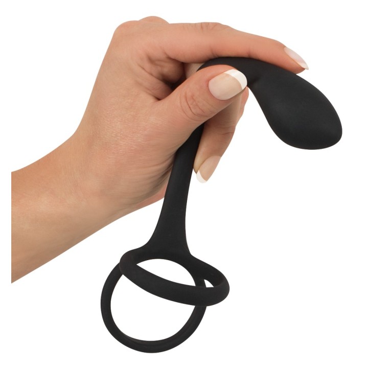 Black Velvets Cock + Ball ring