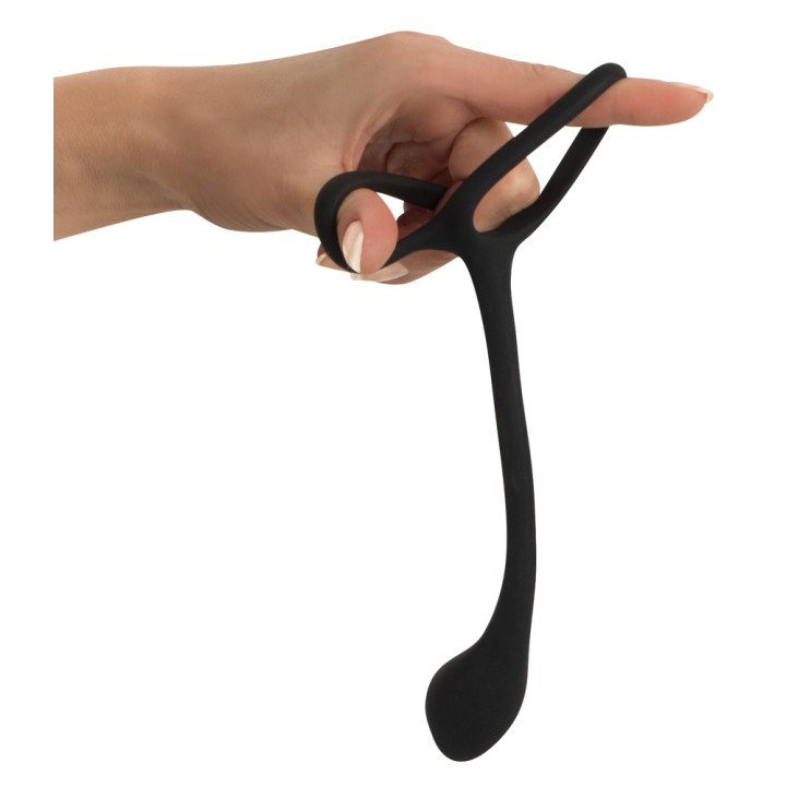 Black Velvets Cock + Ball ring