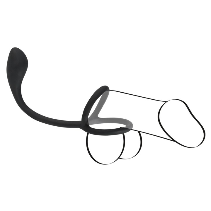 Black Velvets Cock + Ball ring