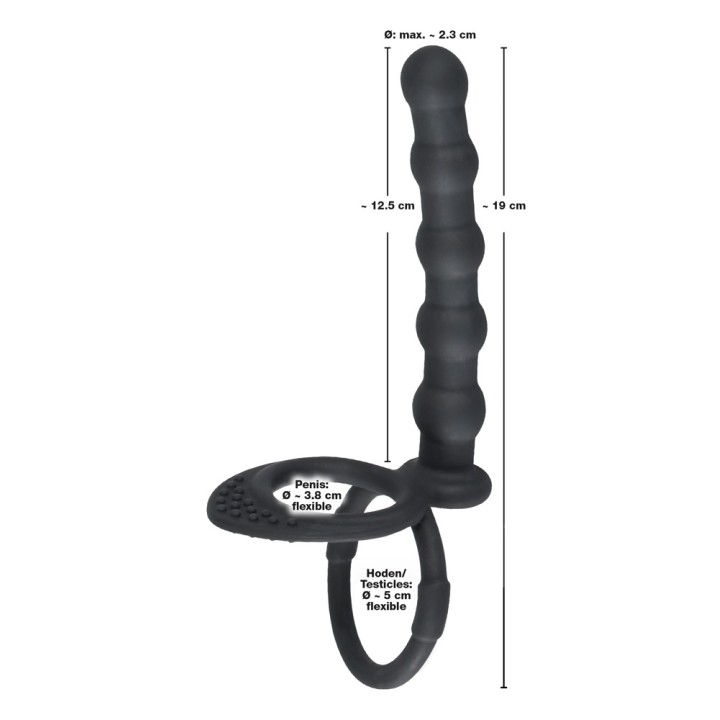Black Velvets Cock & ball ring