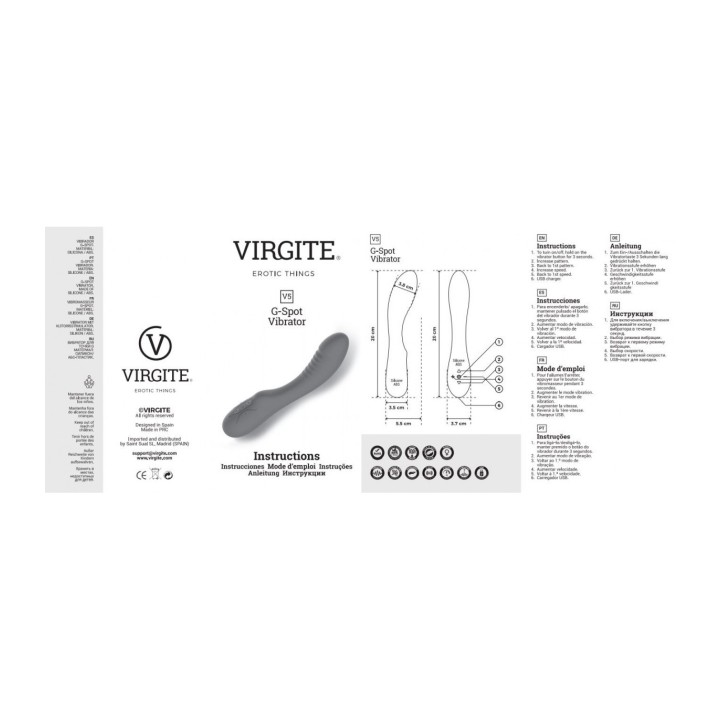 V5 PINK RECHARGEABLE VIBRATOR