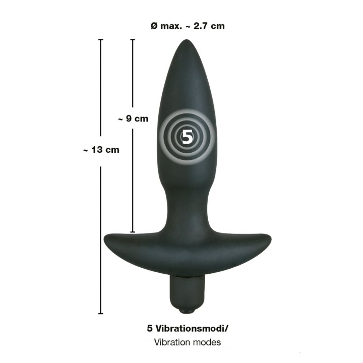 Black Velvets Vibr. Small Plug