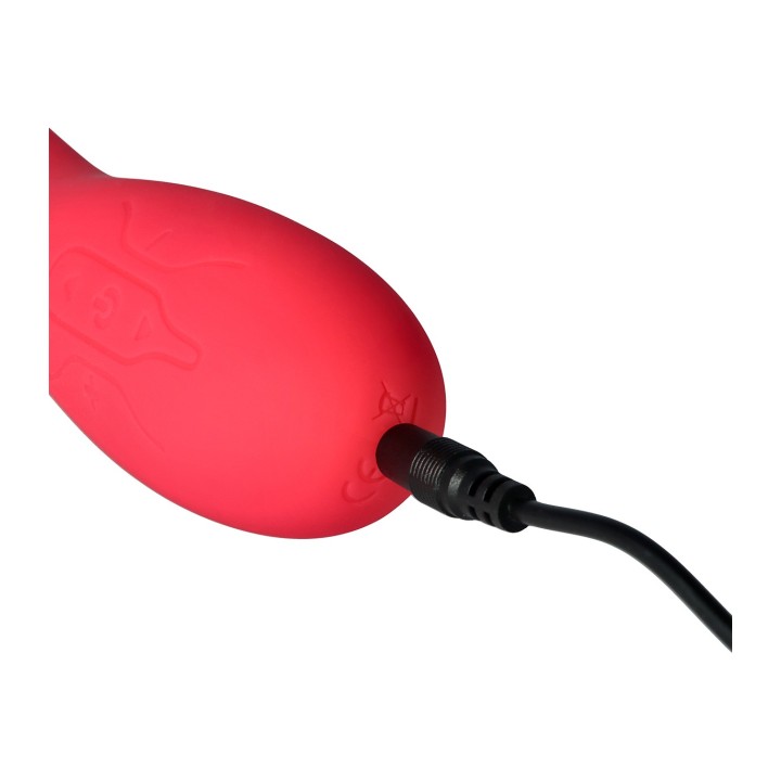 V8 PINK RECHARGEABLE TAPPING VIBRATOR