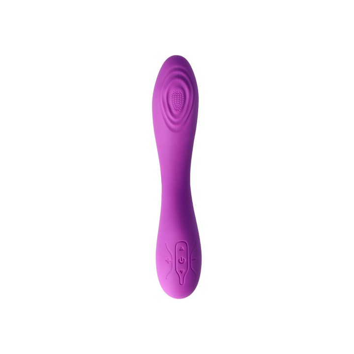 RECHARGEABLE TAPPING VIBRATOR V8 PURPLE