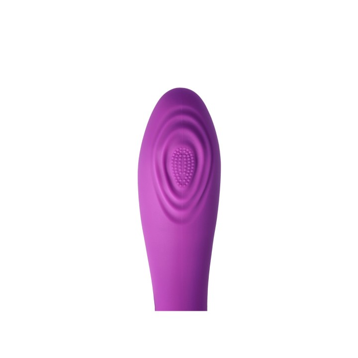 RECHARGEABLE TAPPING VIBRATOR V8 PURPLE