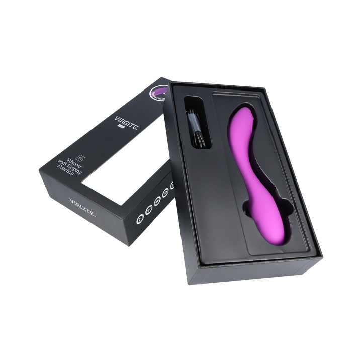 RECHARGEABLE TAPPING VIBRATOR V8 PURPLE