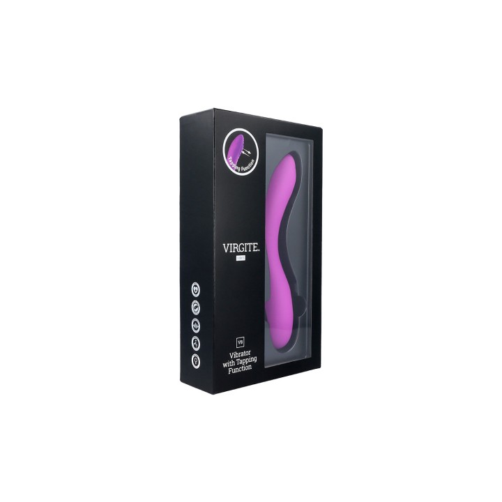 RECHARGEABLE TAPPING VIBRATOR V8 PURPLE