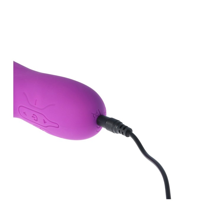 V9 RECHARGEABLE TAPPING VIBRATOR PURPLE