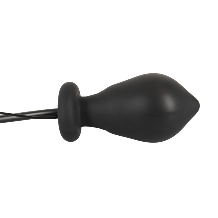 Inflatable vibrating butt plug